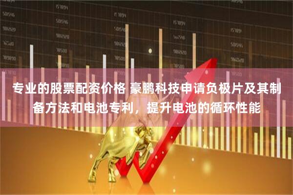 专业的股票配资价格 豪鹏科技申请负极片及其制备方法和电池专利，提升电池的循环性能