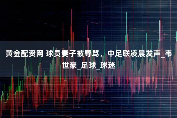 黄金配资网 球员妻子被辱骂，中足联凌晨发声_韦世豪_足球_球迷